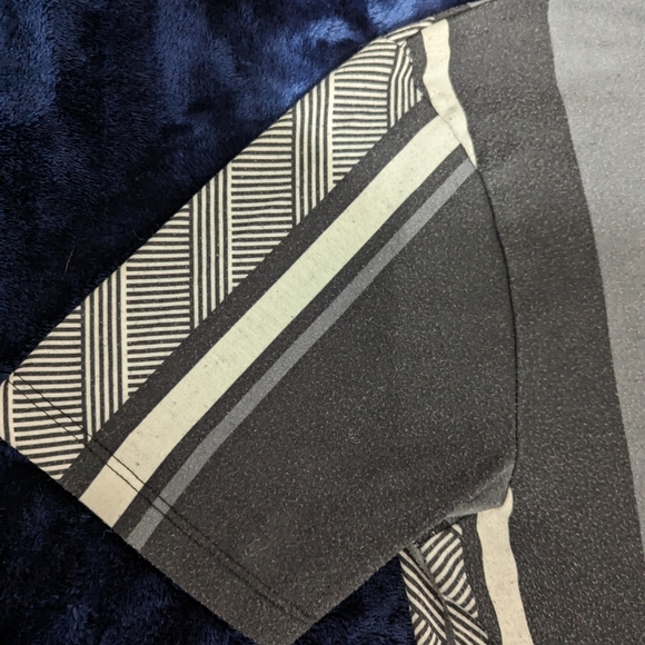 River Island ASOS Striped Grey Graphic T-shirt Muscle Fitted Tight Small - Picture 6 of 12